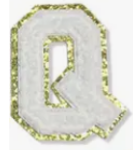 Letter Patches: White