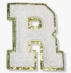 Letter Patches: White