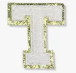 Letter Patches: White