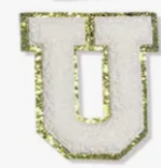 Letter Patches: White