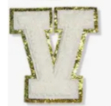 Letter Patches: White