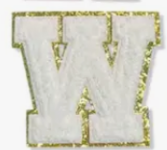 Letter Patches: White