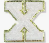 Letter Patches: White