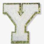 Letter Patches: White