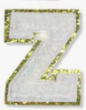 Letter Patches: White