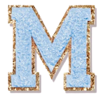 Letter Patches: Blue