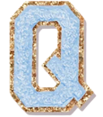 Letter Patches: Blue