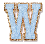 Letter Patches: Blue