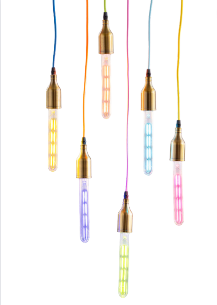 Glitterville Color Filament Tube Bulbs
