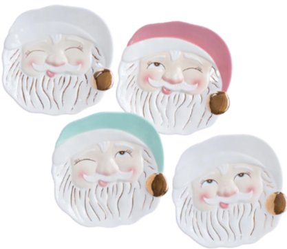 Glitterville Papa Noel Plate