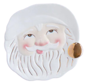 Glitterville Papa Noel Plate