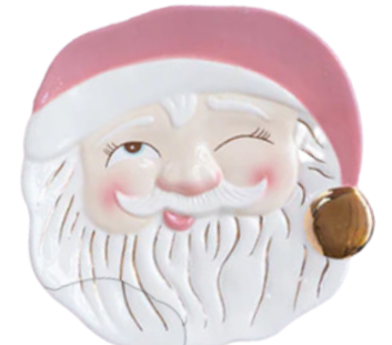 Glitterville Papa Noel Plate