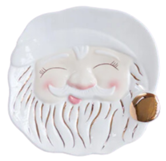 Glitterville Papa Noel Plate