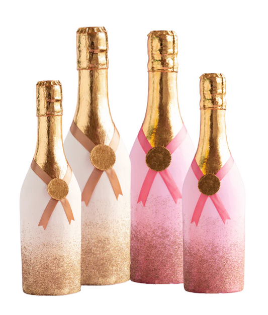 Glitterville Champagne Bottle