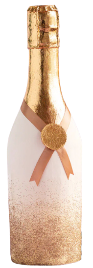 Glitterville Champagne Bottle