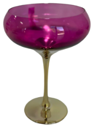 Glitterville Gilded Champagne Coupe