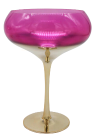 Glitterville Gilded Champagne Coupe