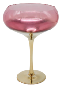 Glitterville Gilded Champagne Coupe