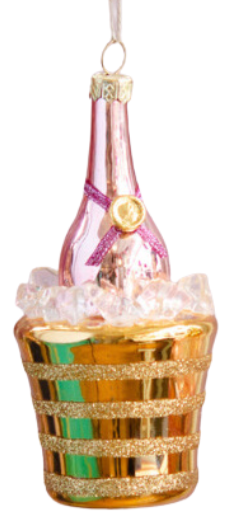 Glitterville Champagne Bucket Ornament