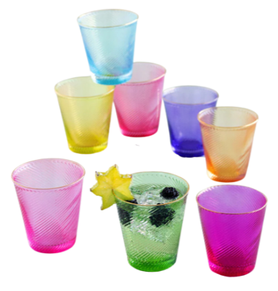Glitterville Swirl Glasses