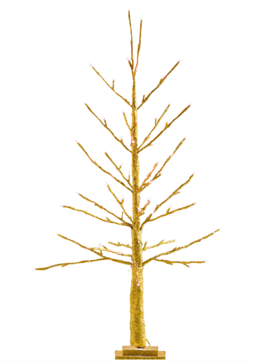 Glitterville Champagne Glitter Tree-LED