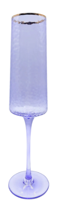 Glitterville Rainbow Champagne Flute