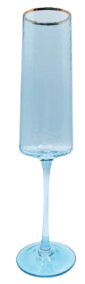Glitterville Rainbow Champagne Flute