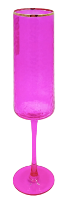 Glitterville Rainbow Champagne Flute