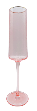 Glitterville Rainbow Champagne Flute