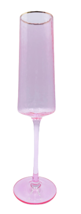 Glitterville Rainbow Champagne Flute