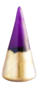 Glitterville Rainbow Gold Leaf Cone Tree