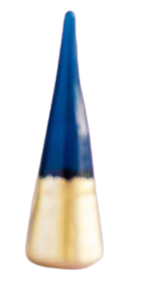 Glitterville Rainbow Gold Leaf Cone Tree