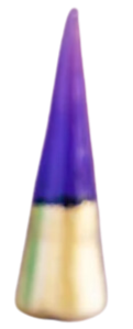 Glitterville Rainbow Gold Leaf Cone Tree