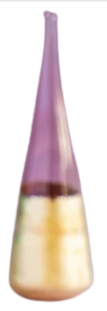 Glitterville Rainbow Gold Leaf Cone Tree