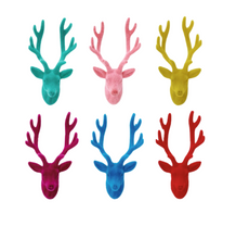 Load image into Gallery viewer, Flocked Deer Bust Wall Mount
