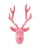 Load image into Gallery viewer, Flocked Deer Bust Wall Mount
