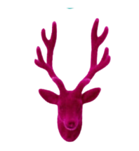 Load image into Gallery viewer, Flocked Deer Bust Wall Mount
