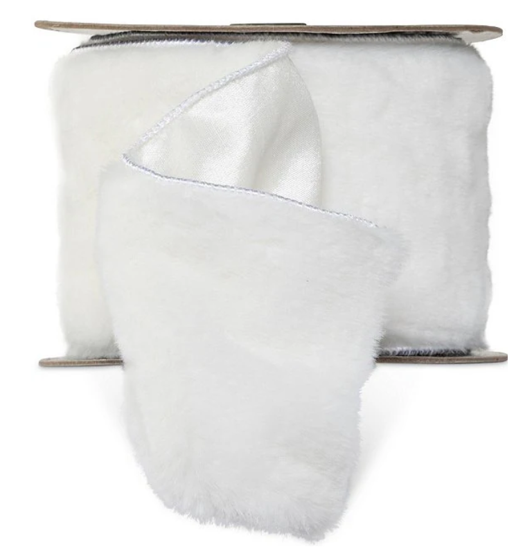 Faux Ermine Fur Ribbon