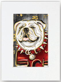 Bulldog Print + Gold Foil