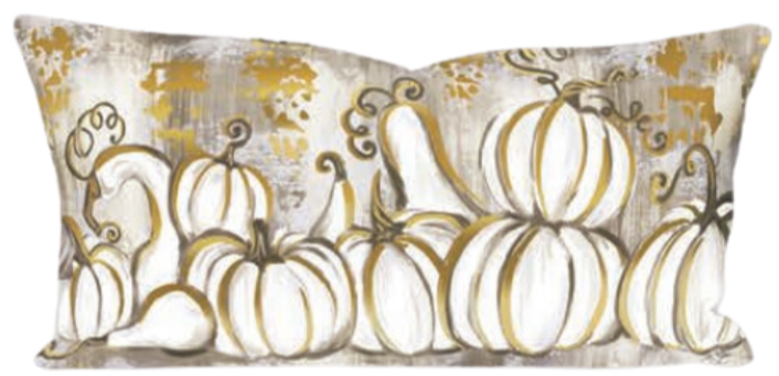 Gold Pumpkins Oversized Lumbar