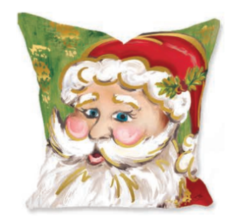 Classic Santa Gold Foil Pillow