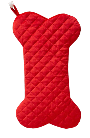 Quilted Dog Bone Stocking