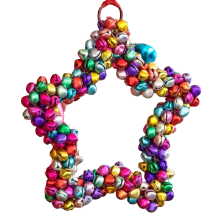 Star Shaped Jingle Bell Ornament