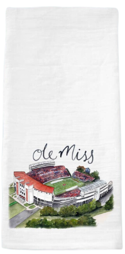 Ole Miss Tea Towel