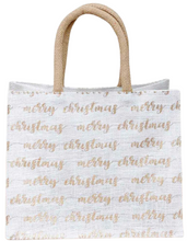 Load image into Gallery viewer, Merry Christmas Script Gift Tote
