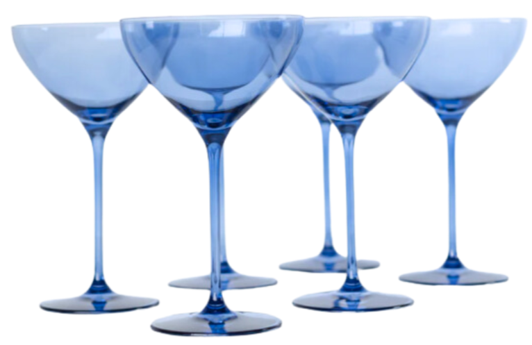 Estelle Cobalt Blue Martini Set of 6