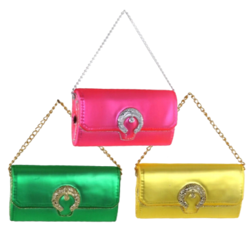 Luxury Clutch Glass Ornament in 3 colors
