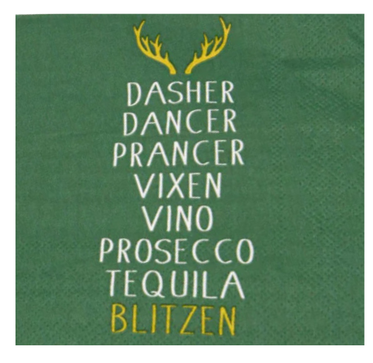 Blitzen Cocktail Napkins