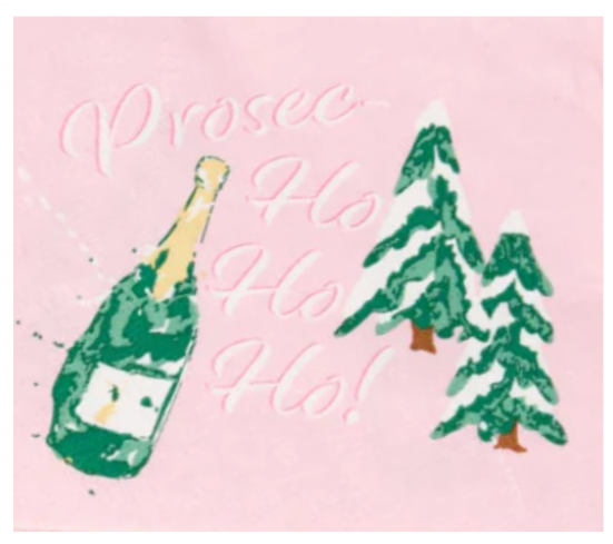 Prosec- Ho Ho Ho Cocktail Napkins