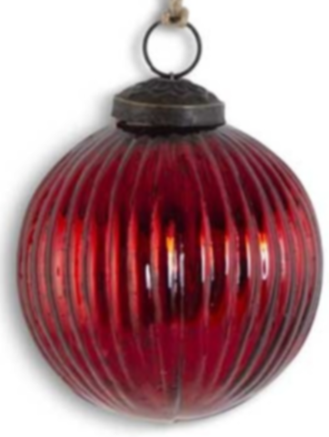 Red Mercury Glass ornament